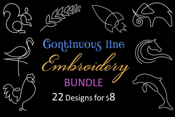 Continuous Line Embroidery Bundle Review