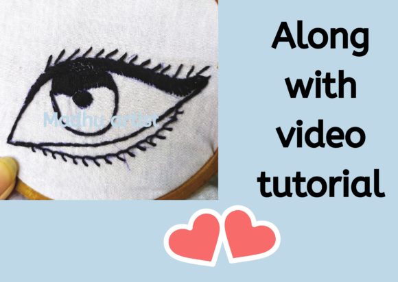 Eye Embroidery Pattern Craft