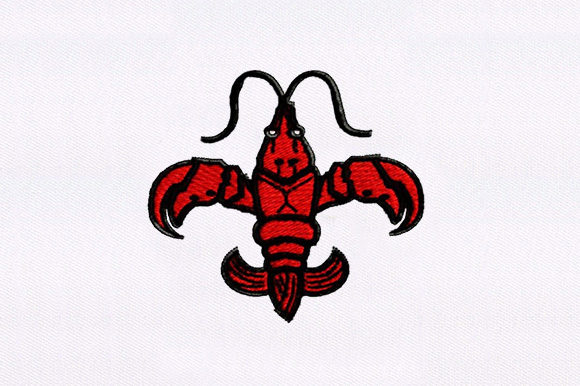 Red Crayfish: A Charming Embroidery Design for Personalized Gifts